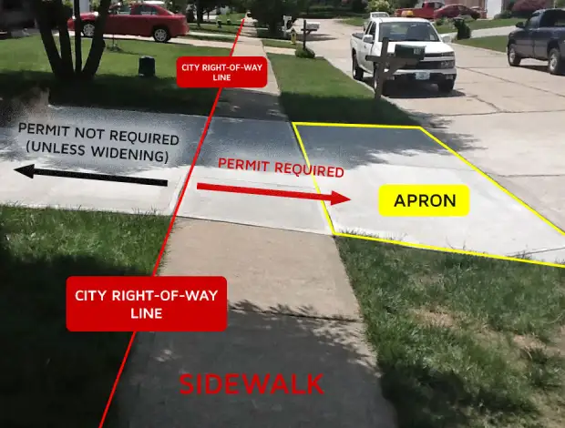 Concrete driveway approach and curb crossing preparation in Edmonton