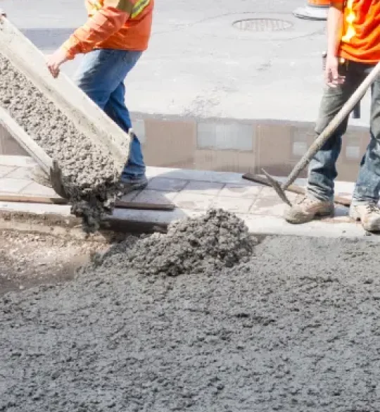 Concrete crew prepared with CGL, WCB, permits, and local service coverage