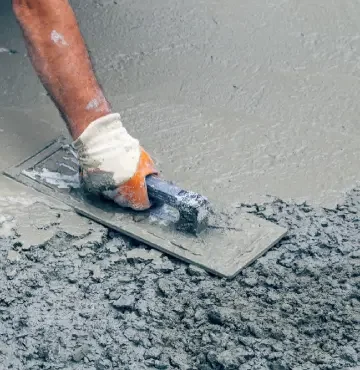Professional concrete contractors preparing a residential flatwork project